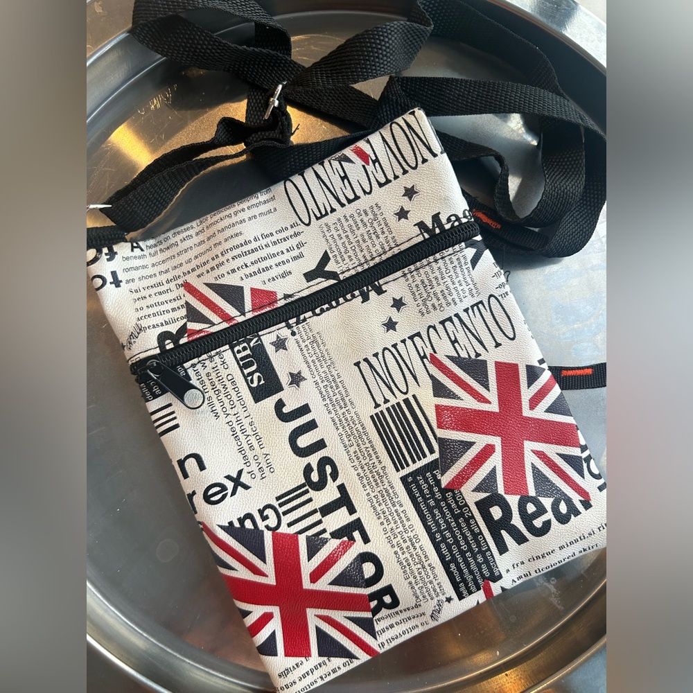 Union Jack Print Crossbody Bag